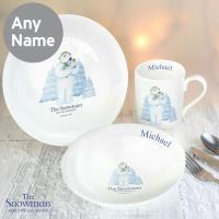 Personalised The Snowman & The Snowdog 3pc Breakfast Set Extra Image 2 Preview